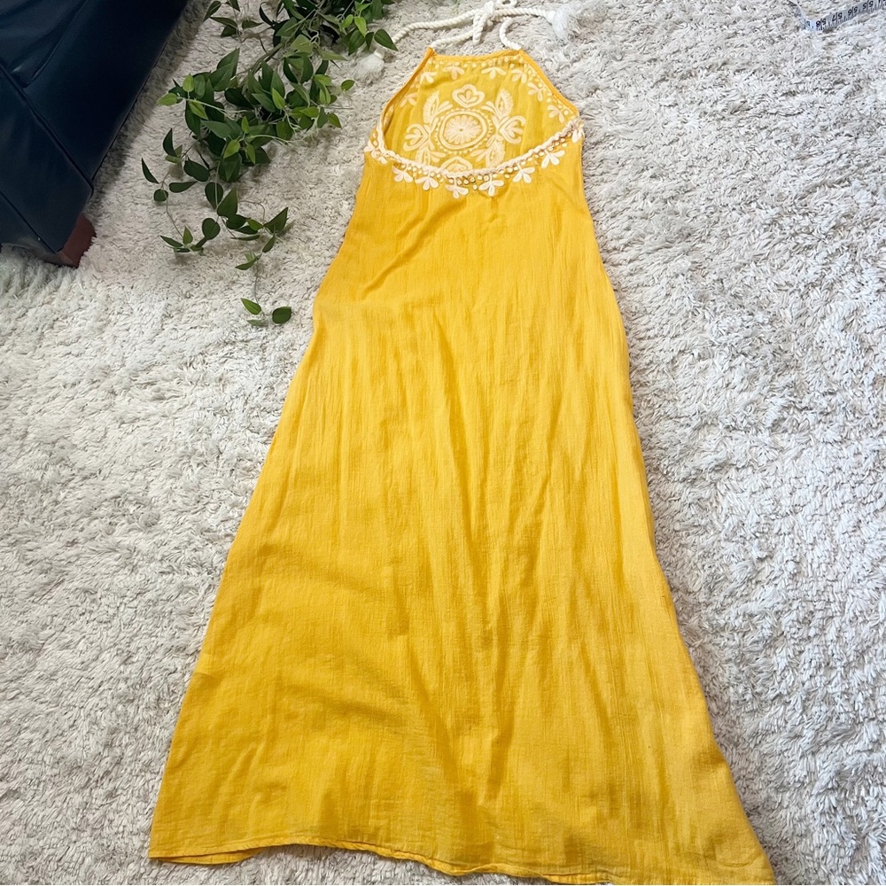 Gianni Bini halter summer maxi beach dress or coverup - Picture 11 of 12